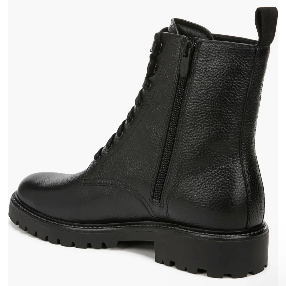 Vince Men's Dominic Black Combat Boots - Picture 3 of 16